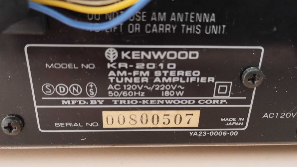 radio amplituner Kenwood KR 2010