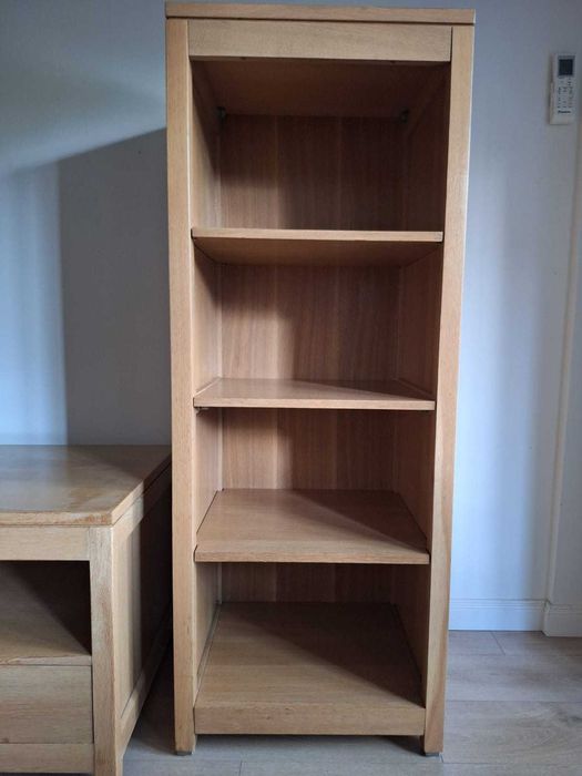 Set Mobila Living Mobexpert, lemn masiv, furnir stejar.