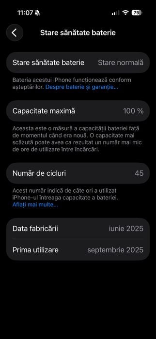 Iphone 16 pro garantie 45 cicluri vand sau schimb