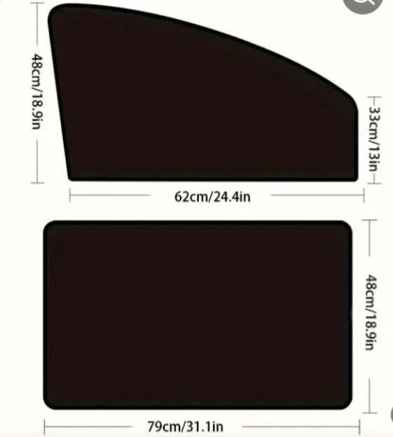 Set 4 perdelute pentru gemurile laterale