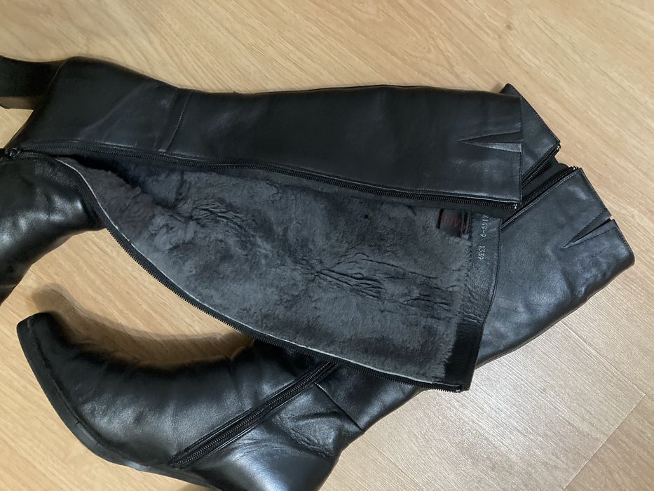 Сапоги зимние, б/у, размер 38