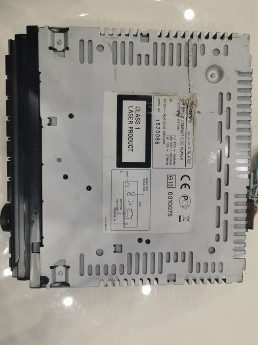Sony cdx-gt25 Compact disc player