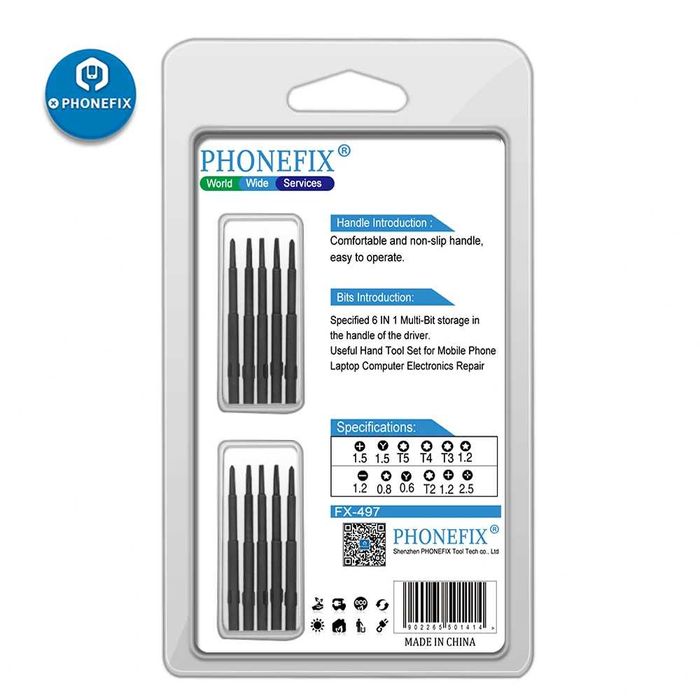 Set 12 surubelnite Torx Y Hex T2 T3 T4 T5 T6 iPhone, Macbook, ceas