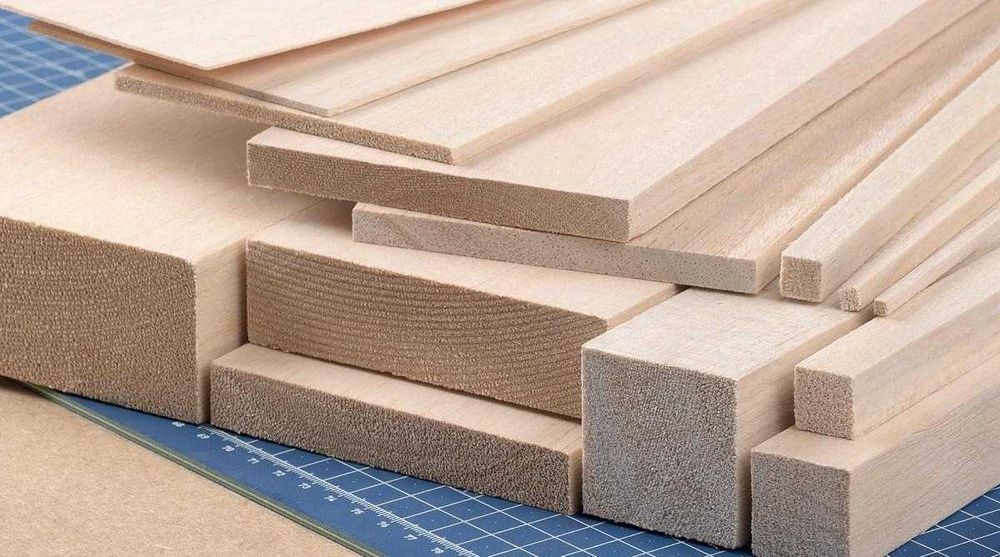 Балса пластини Балсово дърво за моделиране на самолети и воблери