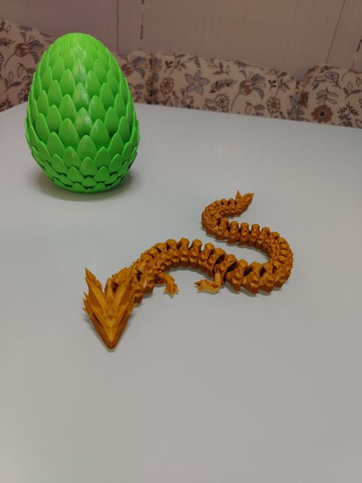 3D принтирани артикули – декоративна капсула и гъвкав дракон