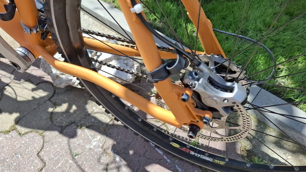 Bicicletă MTB 26” aluminiu, Shimano Deore LX / XT, frâne hidraulice, Manitou, Mavic