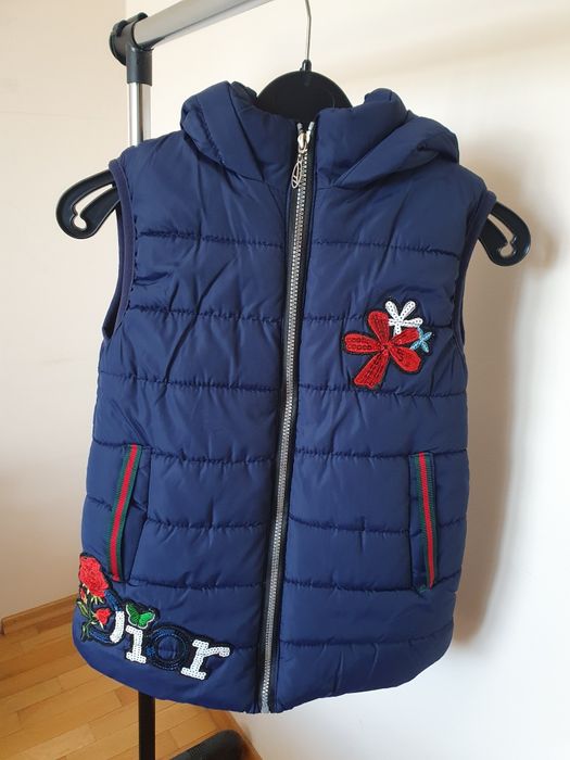 Пухен детски елек Dior