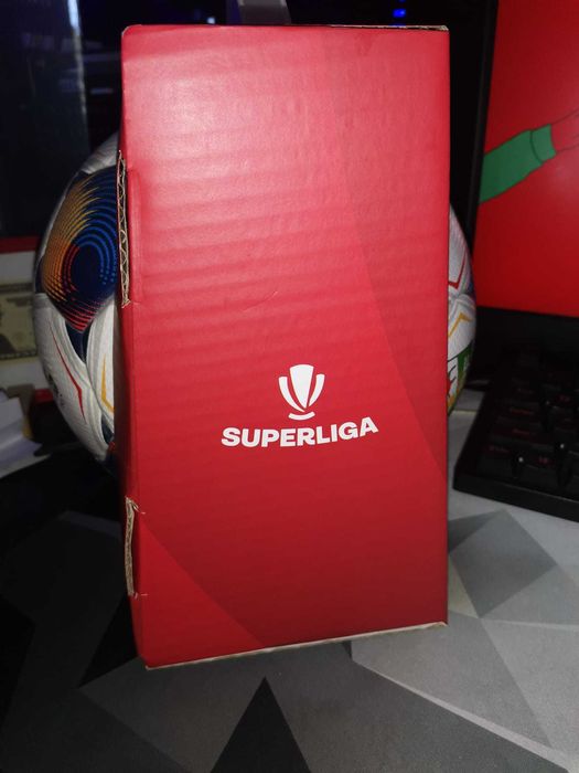 Minge OFICIALĂ Match Ball Select Superliga + Autografe VASILE MOGOȘ și MIHNEA RĂDULESCU