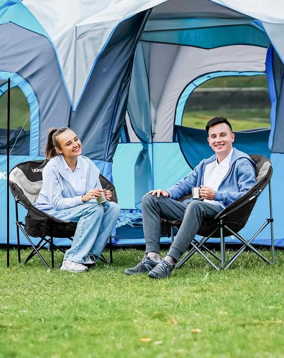 KingCamp Moon Chair, сгъваем къмпинг стол, здрав, подплатен