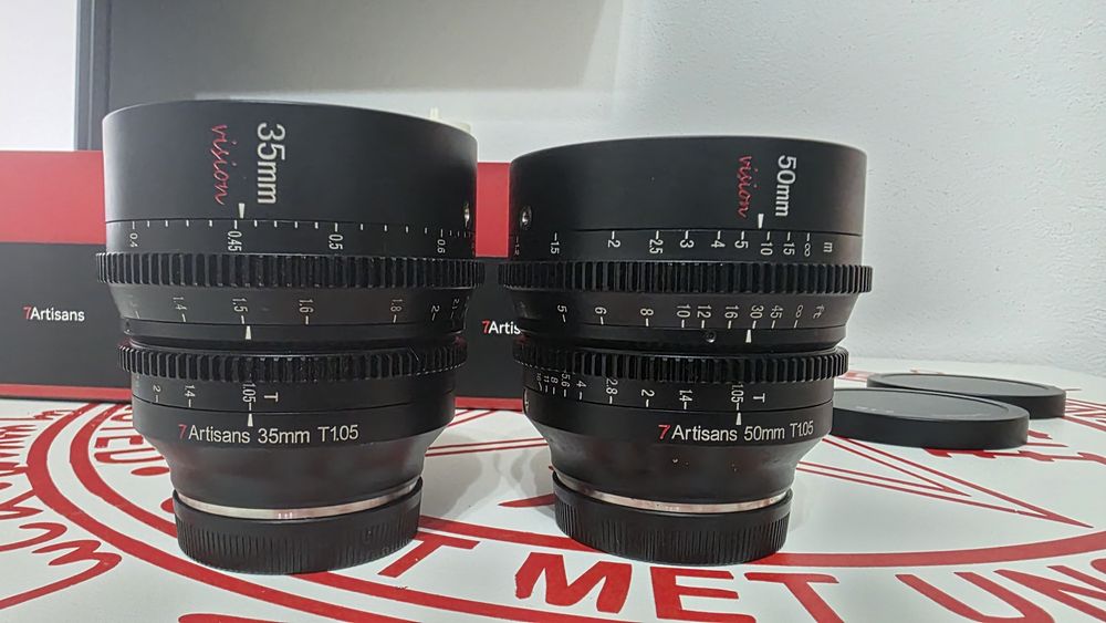 Cinema lens 7artisans - vision series - manual lens: sony crop  E mount 

35mm T1.05 2000 Lei
50mm T1.05 1500 Lei

Set Lentilele 50mm +35mm 3000 Lei