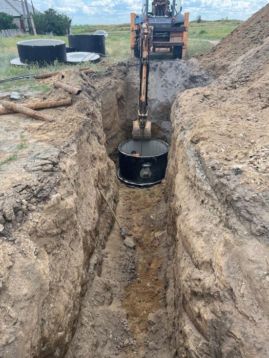 Триводном Эксковатор погрузчик