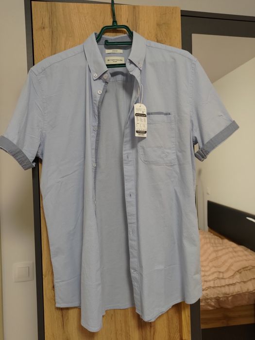 Мъжка риза с къс ръкав Tom Tailor - L - нова с етикети