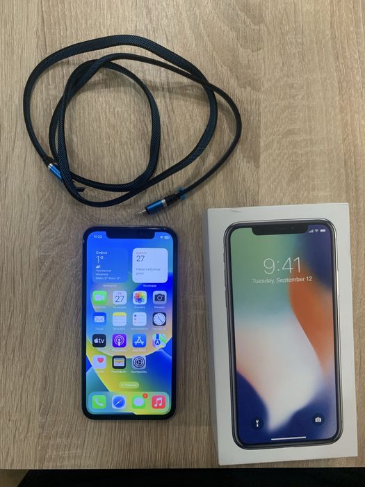 Iphone X 256 gb, 100%