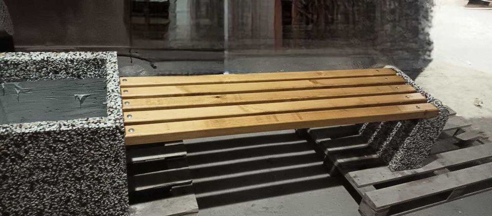 Уличные скамейке вазон урна