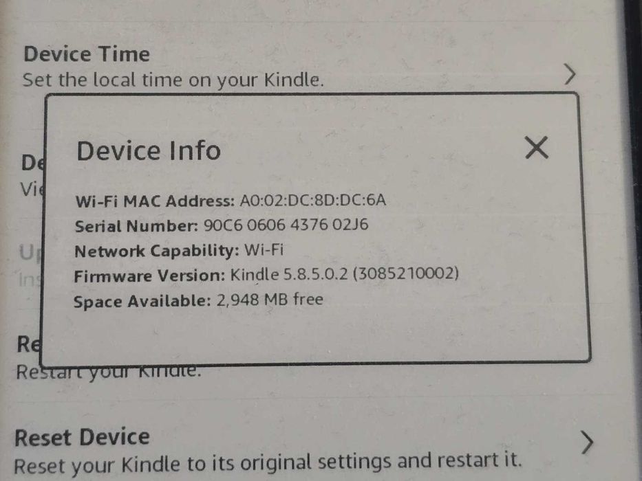 E-book reader Kindle Gen.7 4GB Wi-Fi Ecran 6 Inch E-Ink Pearl Touchscreen 167 PPI Negru