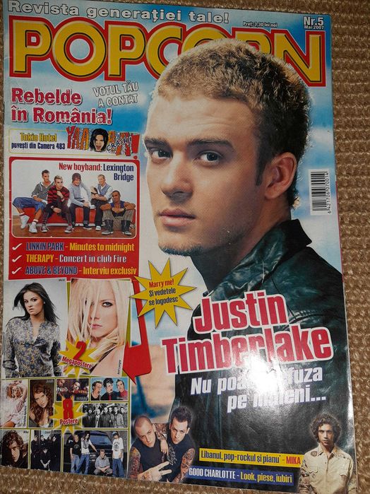Revista Popcorn 2007 cu o tona de articole cu Tokio Hotel