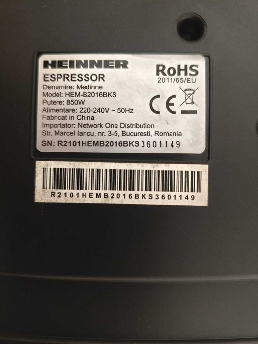 Espressor manual Heinner