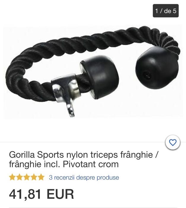 Sfoara aparat helcometru biceps triceps noua made in germany 70 ron
