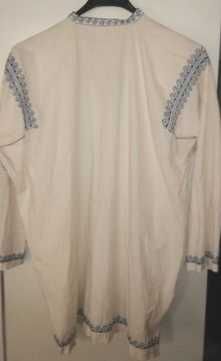 Camasa / ie populara integral lucrata manual, pe panza tesuta manual