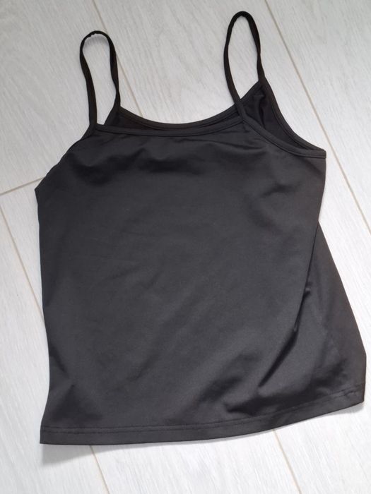 Черная майка с принтом Ангел