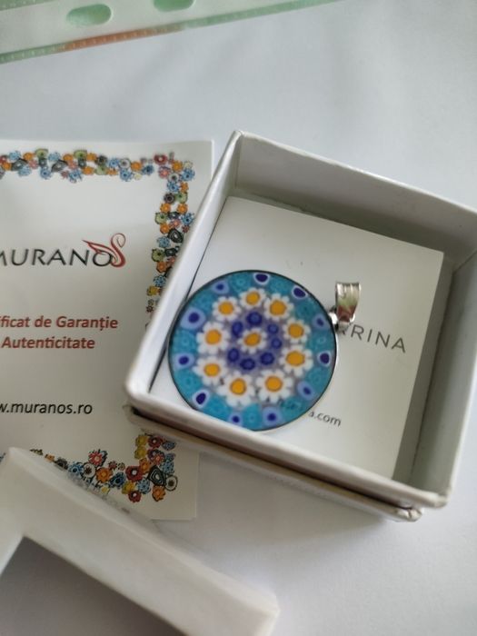 Pandantiv superb de argint cu Murano