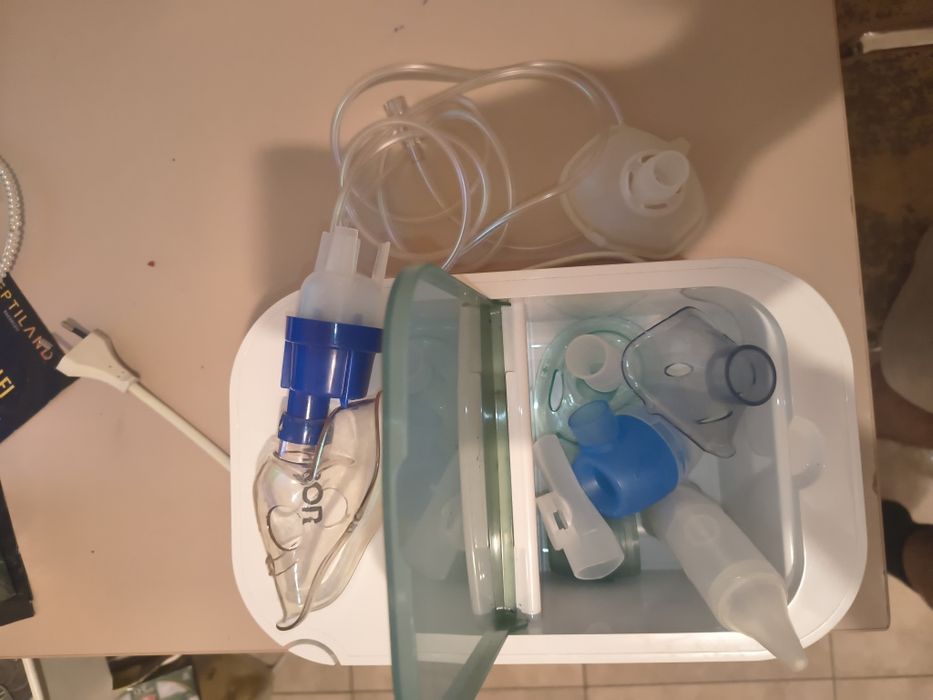 Aparat aerosoli OMRON DuoBaby, cu aspirator nazal, pentru bebelusi