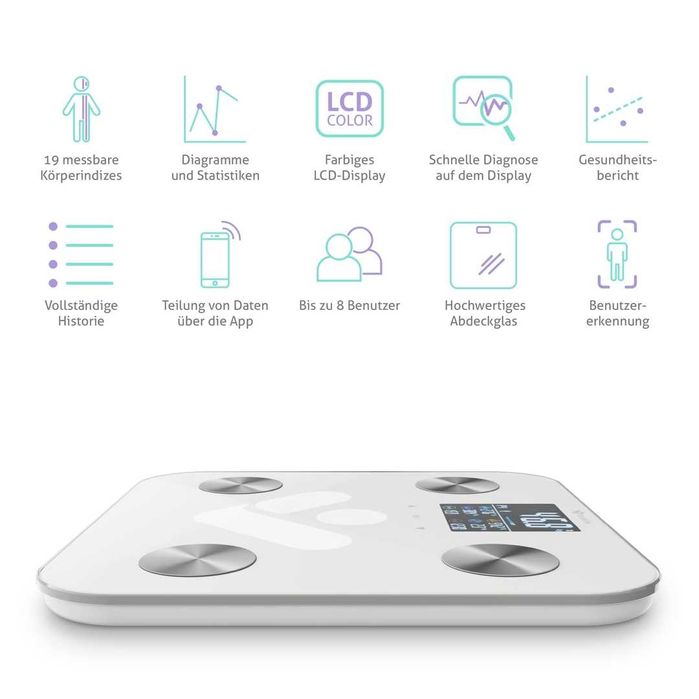 Cantar Smart TrueLife FitScale W6 BT cu Analiza Corporala