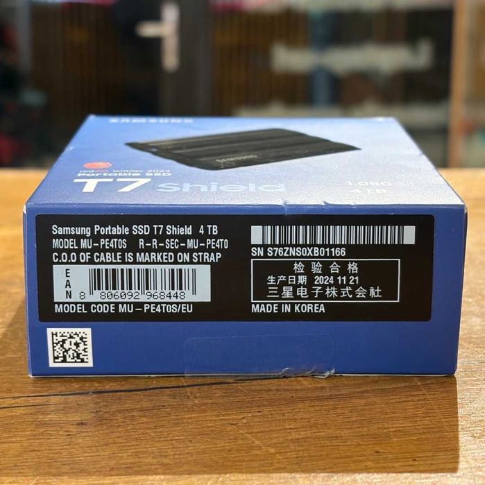 SSD Extern Portabil Samsung T7 Shield Blue 4TB USB 3.2 Gen 2 | TrueGSM