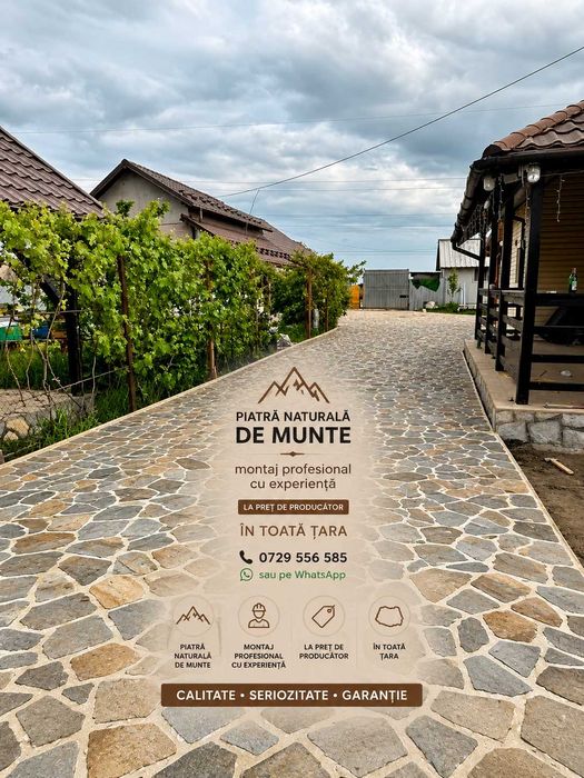 piatra naturala de munte si montaj profesional