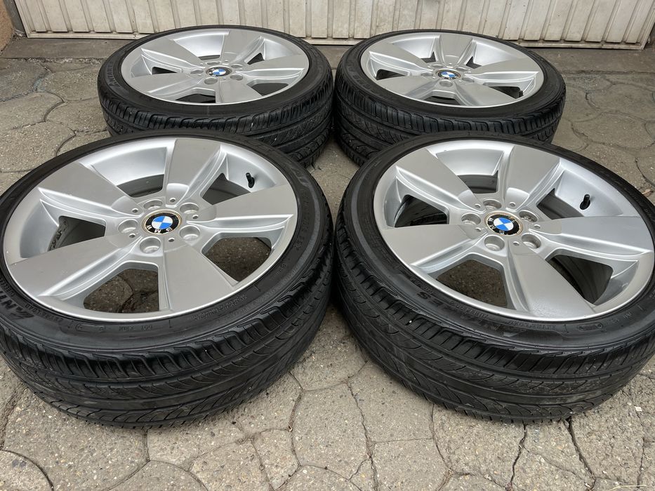 Jante aliaj 5x120mm, anvelope vara 225/40 R18, BMW E46 E90 E91 E81 E87