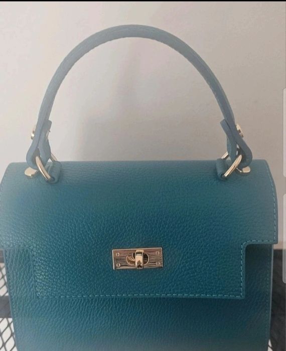 Geantă nouă din piele naturala Made in Italy