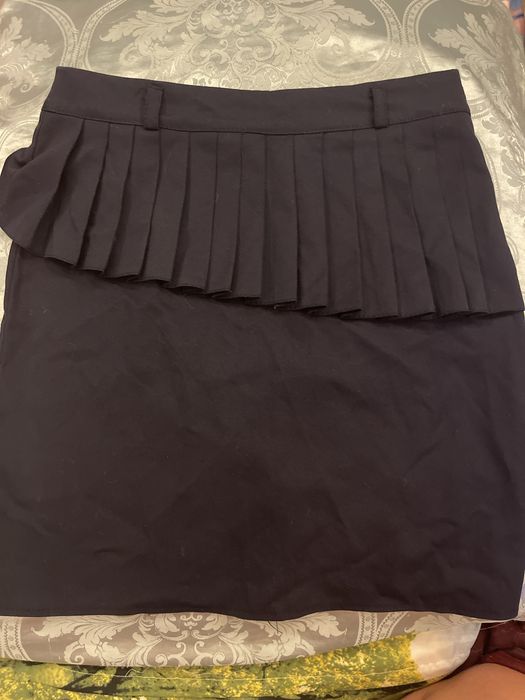Синяя школьная юбка