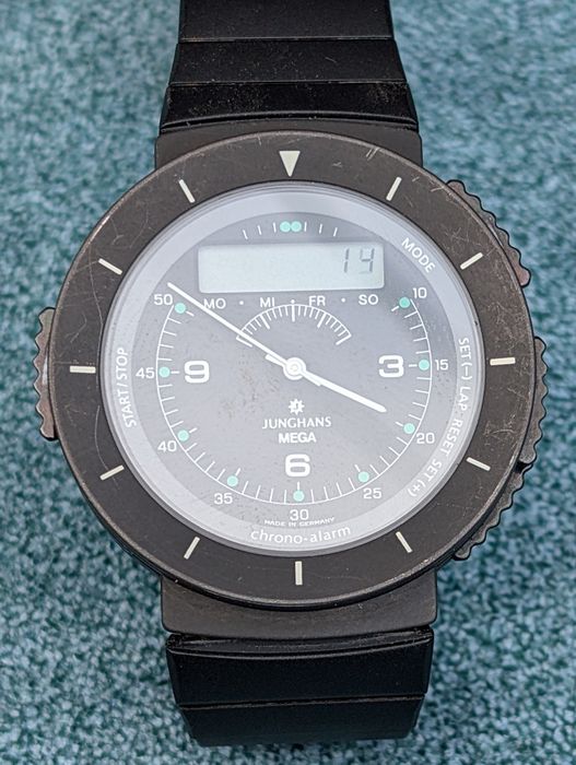 Junghans Mega Chrono Alarm ref. 29 4430 403 ceas foarte rar