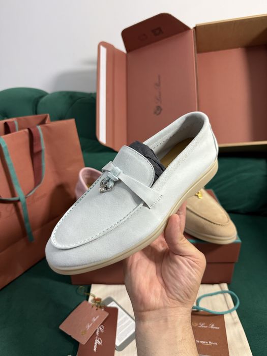 Mocasini Loro Piana piele naturala 100% Full Box colectie noua