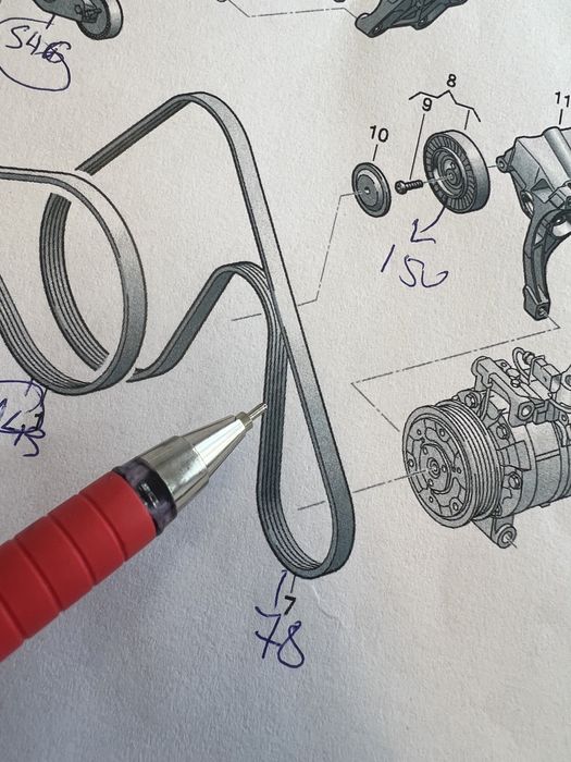 Ролки Алтернатор за 50TDI Audi