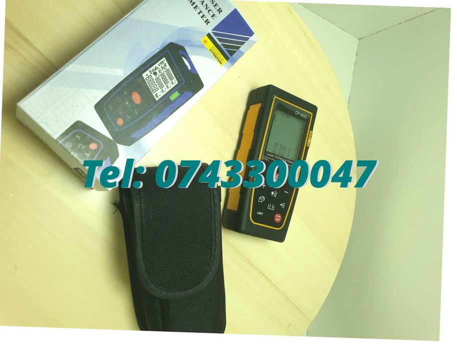Telemetru  Ruleta Laser 40m precizie2mm Lentile Germania