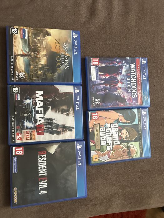 Диски на Playstation 4