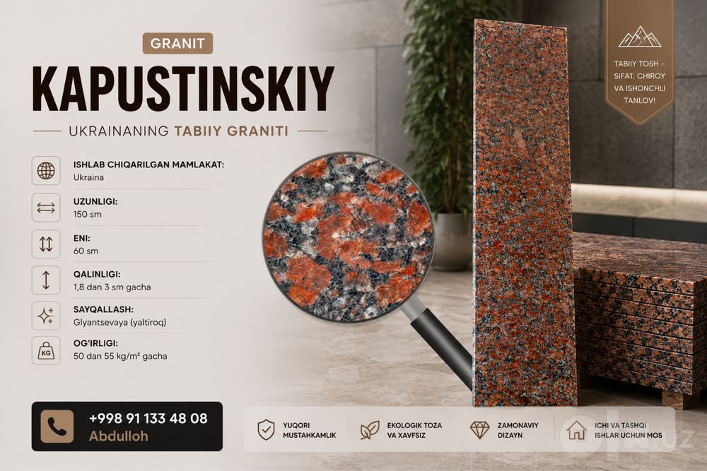Granit optom narxda -premium sifatda