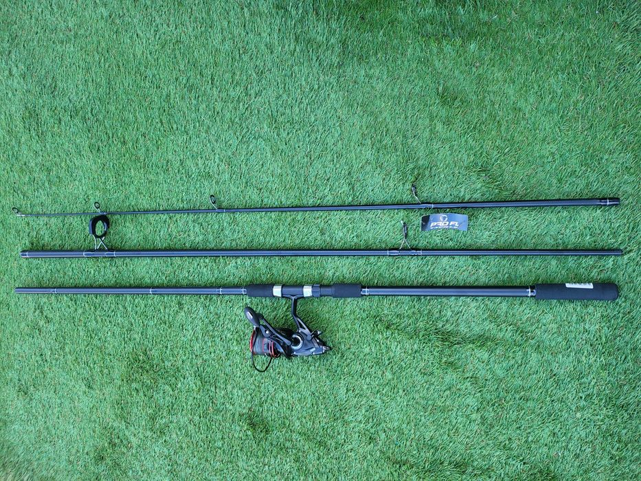 Шаранджийски комплект FL-въдица +макара