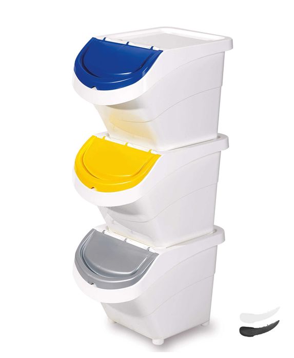 Set 3 Coșuri de gunoi selectiv pentru birou