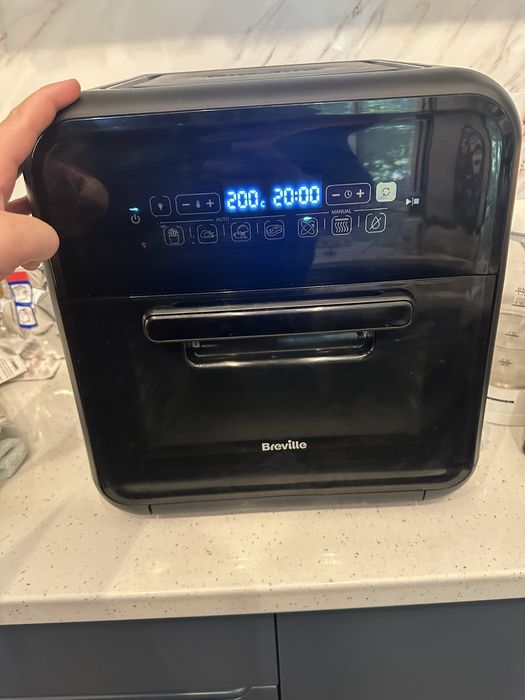 Airfryer, friteuză cu aer cald și rotisor, fără ulei, Breville