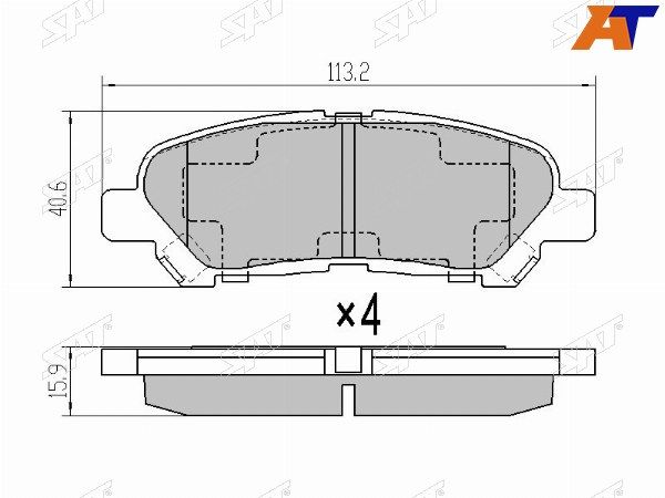 Колодки тормозные Toyota Highlander