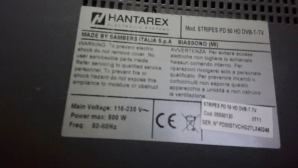 Телевизор Hantarex Stripes (Made in Italy)