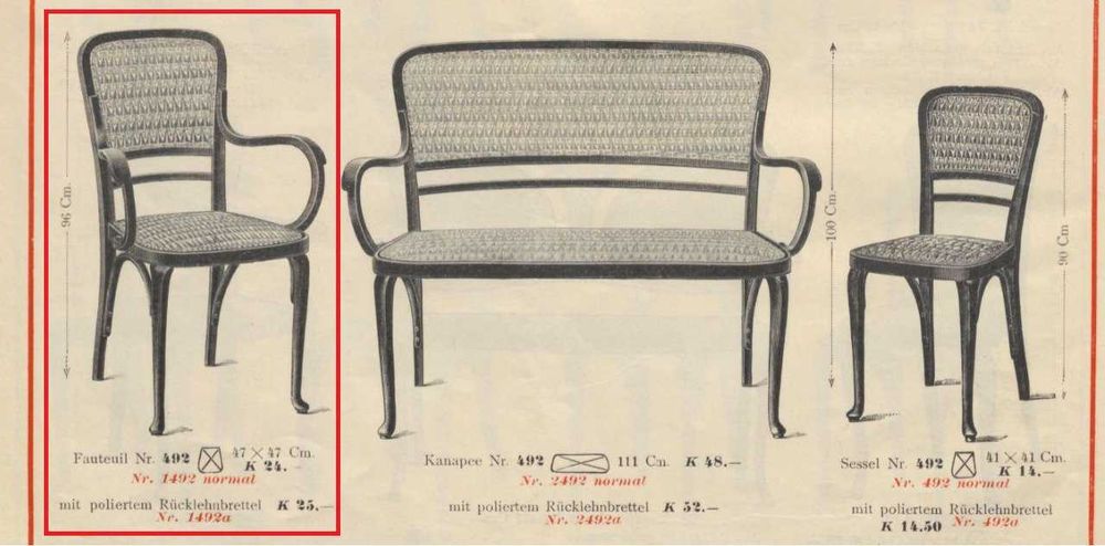 Thonet Mundus - set 2 fotolii, designer Gustav Siegel - accept schimburi