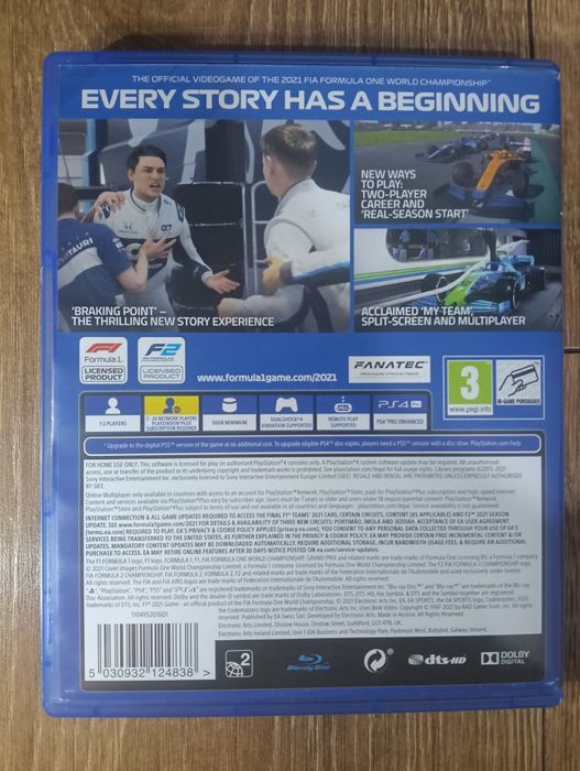 Vând Joc Consolă PS4 F1 2021