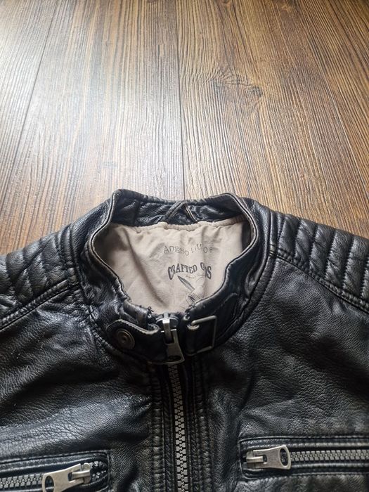 Страхотно мъжко кожено яке ANGELO LITRICO размер L , естествена кожа,