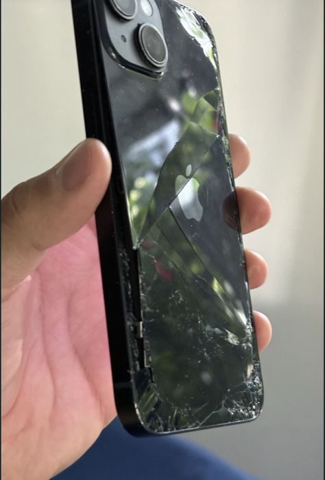 iPhone 14 Black-Display Functional Fisurat Colt Stg Inf-Spart Spate-OK