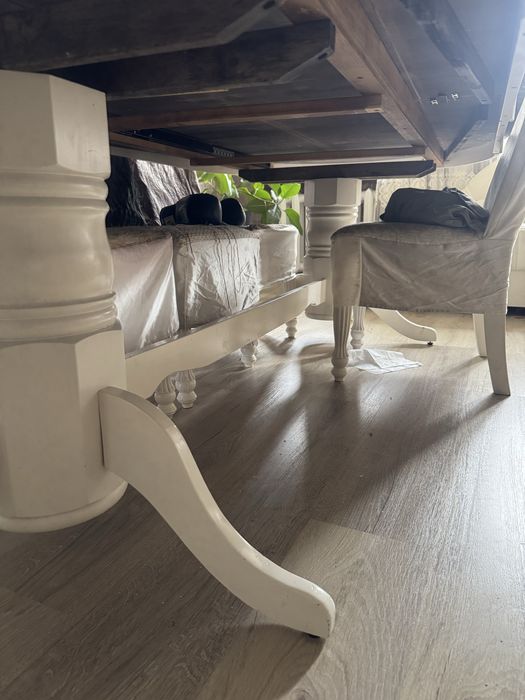 Стол со стулями черный дуб