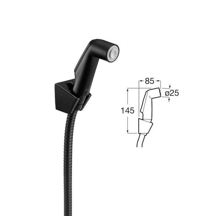 Хигиенен Душ + смесител ROCA Be-Fresh, черен мат, нов