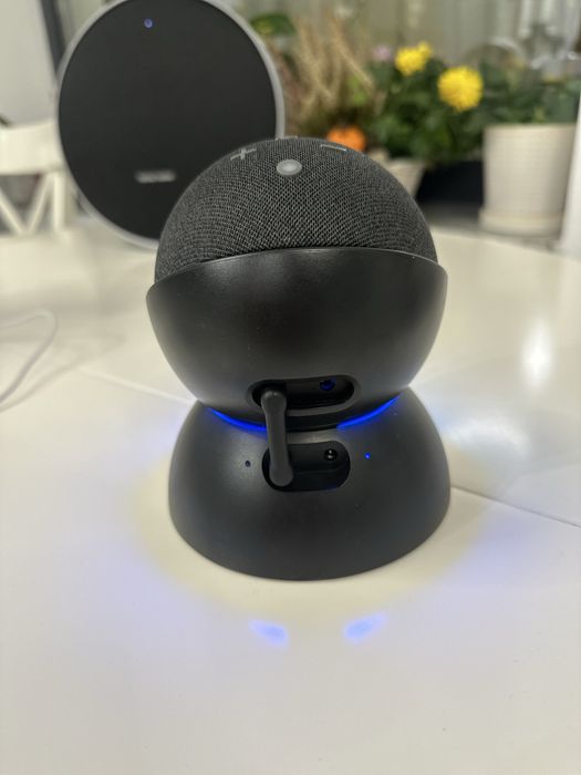 Amazon Echo Dot 4th Gen Alexa + suport Mission cu baterie